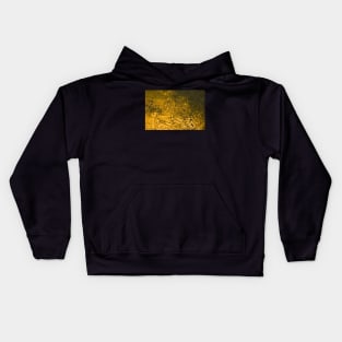 Beautiful golden paint effect on rough surface. Kids Hoodie